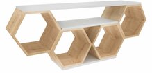 TV-alus Kalune Design Bal, 140 x 29,6 x 55,5 cm, valge/sonoma tamm