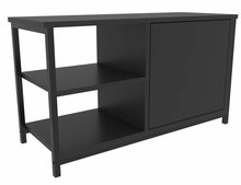 TV-alus Kalune Design Muskegon, 89.6 x 35.3 x 50.8 cm, antratsiit/must