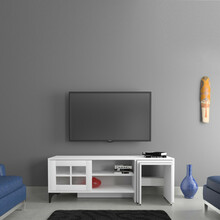 TV-laud Kalune Design Revival, 150 x 42 x 54 cm, valge