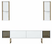 Elutoa mööblikomplekt Kalune Design Gold Line, valge/must