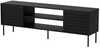 TV-alus Cama Meble EF CORTINA, 180 x 40 x 60 cm, must