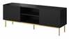 TV-alus Cama Meble Pafos, 150 x 40 x 60 cm, kuldne/must
