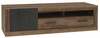 TV-laud Forte Trass, 40.2 x 143.1 x 52 cm, tamm/must
