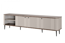 TV-alus Bogart Vesper 187 RD, 187 cm, kašmiir MDF, pähkel, mustad jalad