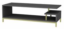 TV-alus Kalune Design Reilly, 120 x 44,6 x 37,6 cm, antratsiit/kuld