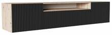 TV-aluskapp ADRK Furniture Noemi, 200 x 41 x 50 cm, must/pruun