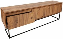 TV-laud Kalune Design Lupin 140, 140 x 40 x 50 cm, pähkel/must