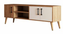 TV-alus Kalune Design Exxen 1584, 150 x 34 x 52 cm, tamm/valge