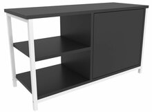 TV-alus Kalune Design Muskegon, 89.6 x 35.3 x 50.8 cm, antratsiit/valge
