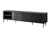 TV-alus Bogart Vesper 187 RD, must, MDF, mustad jalad
