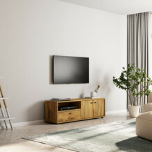 TV-alus Hanah Home Pao, 136 x 42 x 35 cm, puitlaastplaat, tamm, melamiinkate