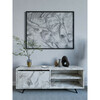 TV-alus Asir Lentyna, Maku, 120 x 47 x 35 cm, Efeso marmor, valge