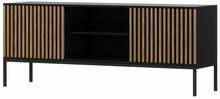 TV-laud Eltap Meorati, 150 x 40 x 60 cm, tamm/must