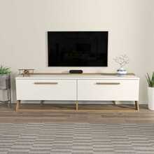TV-alus Kalune Design Astrid, 36.6 x 163.8 x 46.8 cm, valge/pähkel