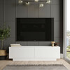 TV-laud Kalune Design FN1 W, 140 x 35.5 x 38.2 cm, valge