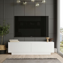 TV-laud Kalune Design FN1 W, 140 x 35.5 x 38.2 cm, valge