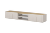 TV-alus Bogart Amilio, 220 cm, Cashmere / Oiled Oak / Cashmere handles