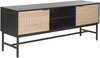 TV laud Home4you Helve, 150 x 40 x 60 cm, must/beež