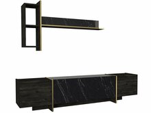 Elutoa mööblikomplekt Kalune Design Veyron, must/kuldne
