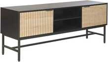 TV laud Home4you Helve, 150 x 40 x 60 cm, must/beež