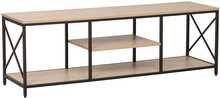 TV-laud Home4you Study, 140 x 40 x 46,5 cm, tamm/must
