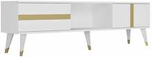 TV-alus Kalune Design Vania, 150 x 50 x 29.6 cm, kuldne/valge