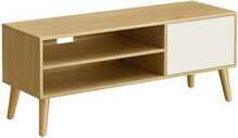 TV alus Vasagle, 120 x 40 x 49 cm, tamm/kreemvalge