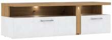 TV-alus Forte Tuluza, 54.1 x 163.2 x 50.7 cm, valge/pruun