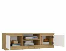 TV-alus Top E Shop RTV Malwa 120, artisan tamm + valge, M-MP-RT-MAL-120-ARB