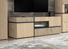 TV-alus ASM Cross, 150 x 50 x 50 cm, helepruun