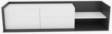 TV-alus Kalune Design Krog, 35 x 16 x 36.8 cm, antratsiit/valge