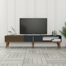 TV-alus Kalune Design Milan Alt, 180 x 35 x 40 cm, antratsiit/pähkel