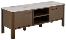 TV-alus Actona Southampton, 120 x 40 x 45 cm, keraamiline kreem, tammespoon pruun