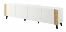 TV-alus Cama Meble Faro, 200 x 42 x 52 cm, tamm/valge