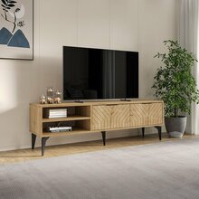 TV-alus Kalune Design Regina, 160 x 50 x 29.6 cm, tamm, safiir