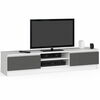 TV-laud Akord RTV K160, 40 x 160 x 33 cm, valge/hall