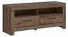 TV-alus Black Red White Balin, 140 x 45 x 61 cm, tamm/pruun/must