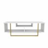 TV-alus Kalune Design Asal 120, 120 x 35,2 x 40,2 cm, kuldne/valge
