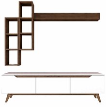 Sektsioon Kalune Design M16, valge/pruun, siseruumides, 804