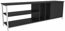 TV-laud Kalune Design Oneida, 140 x 35.3 x 50.8 cm, antratsiit/valge