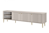 TV-alus Bogart Vesper 187 RD, 187 cm, kašmiir MDF, kašmiir, kuldsed jalad