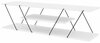 TV-laud Kalune Design Canaz, valge/must, 120 x 60 x 33 cm