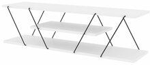 TV-laud Kalune Design Canaz, valge/must, 120 x 60 x 33 cm
