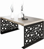 Kohvilaud ADRK Furniture Rina, 100 x 60 x 45 cm, helepruun/must