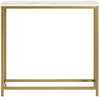 Konsoollaud Sobuy FSB29-G, 80 x 30 x 75 cm, valge/kuldne