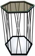 Kohvilaud Kalune Design Cetrus Glass, 40 x 35 x 62 cm, läbipaistev/must