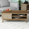 Diivanilaud Kalune Design 845(I), 105 x 60 x 38.2 cm, pruun/valge