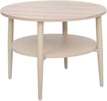 Diivanilaud Home4You Lester, 60 x 60 x 45 cm, hele puit / beež