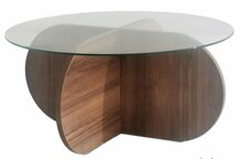 Kohvilaud Kalune Design Bubble, 75 x 75 x 35 cm, pähkel