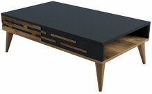 Kohvilaud Kalune Design Valensiya, 105 x 60 x 34,6 cm, antratsiit/pähkel